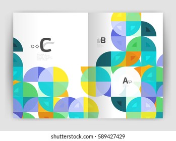 Abstract background with color triangles, annual report print backdrop. Vector design for workflow layout, diagram, number options or web design