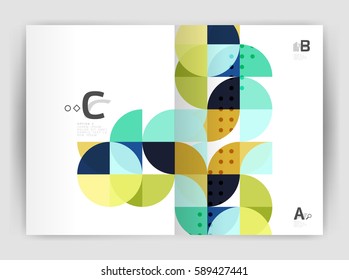 Fondo abstracto con triángulos de color, fondo anual de impresión de informes. Diseño de vectores para diseño de flujo de trabajo, diagrama, opciones de número o diseño web