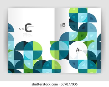 Abstract background with color triangles, annual report print backdrop. Vector design for workflow layout, diagram, number options or web design