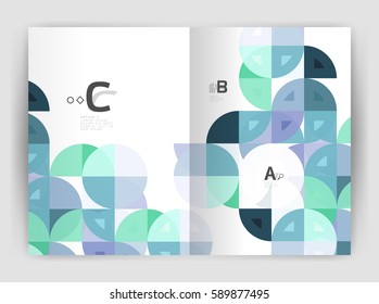 Abstract background with color triangles, annual report print backdrop. Vector design for workflow layout, diagram, number options or web design