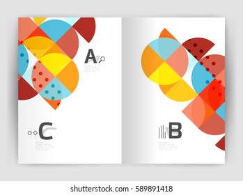 Abstract background with color triangles, annual report print backdrop. Vector design for workflow layout, diagram, number options or web design