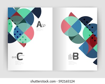 Abstract background with color triangles, annual report print backdrop. Vector design for workflow layout, diagram, number options or web design