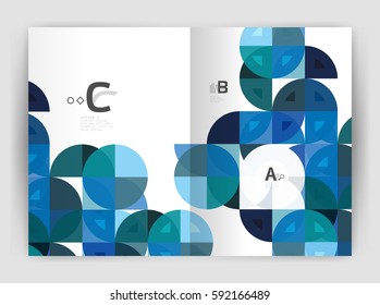 Abstract background with color triangles, annual report print backdrop. Vector design for workflow layout, diagram, number options or web design