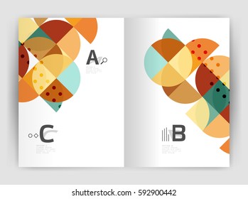 Abstract background with color triangles, annual report print backdrop. Vector design for workflow layout, diagram, number options or web design