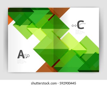 Abstract background with color triangles, annual report print backdrop. Vector design for workflow layout, diagram, number options or web design