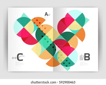 Abstract background with color triangles, annual report print backdrop. Vector design for workflow layout, diagram, number options or web design