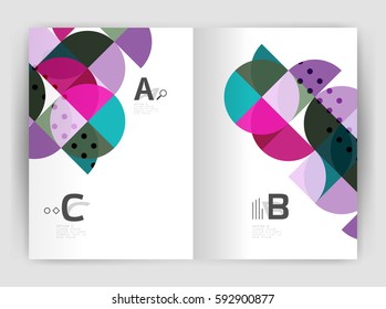 Abstract background with color triangles, annual report print backdrop. Vector design for workflow layout, diagram, number options or web design