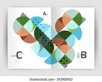 Abstract background with color triangles, annual report print backdrop. Vector design for workflow layout, diagram, number options or web design