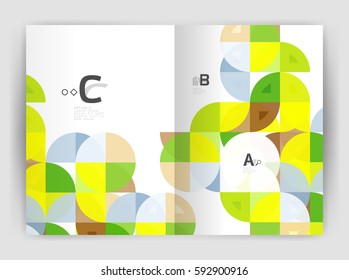 Abstract background with color triangles, annual report print backdrop. Vector design for workflow layout, diagram, number options or web design