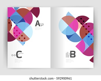 Abstract background with color triangles, annual report print backdrop. Vector design for workflow layout, diagram, number options or web design