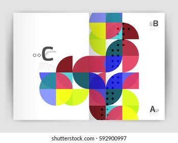 Abstract background with color triangles, annual report print backdrop. Vector design for workflow layout, diagram, number options or web design