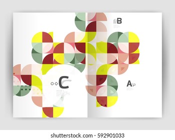 Abstract background with color triangles, annual report print backdrop. Vector design for workflow layout, diagram, number options or web design