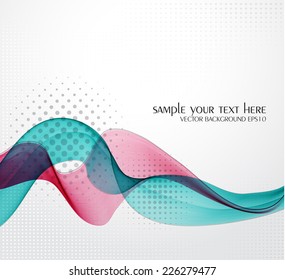 Abstract background with color wave