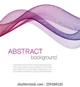 Abstract background with color wave