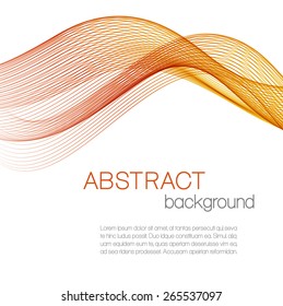 Abstract background with color wave