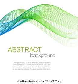 Abstract background with color wave