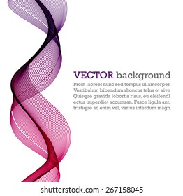 Abstract background with color wave