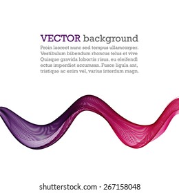 Abstract background with color wave