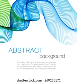 Abstract background with color wave