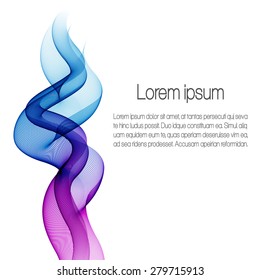 Abstract background with color wave