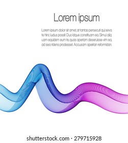 Abstract background with color wave