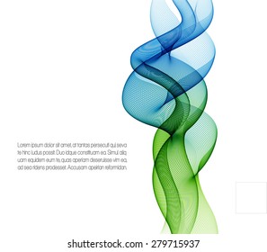 Abstract background with color wave