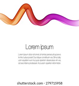 Abstract background with color wave
