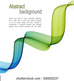 Abstract background with color wave