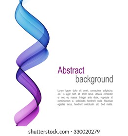 Abstract background with color wave