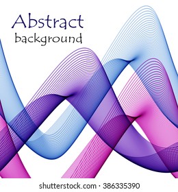 Abstract background with color wave