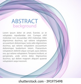 Abstract background with color wave