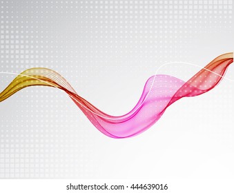 Abstract background with color wave