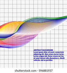 Abstract background with color wave.