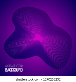 Abstract background with color wave design element. Vector illustration