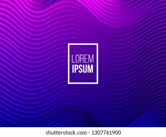 Abstract background with color wave design element. Vector illustration