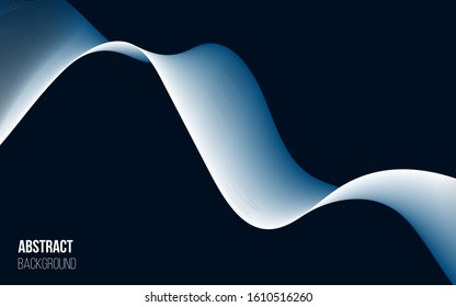 Abstract background with color wave design element. Vector illustration
