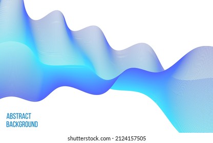 Fondo abstracto con elemento de diseño de onda de color. Ilustración del vector
