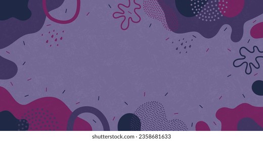 Abstract background. Color wave template presentation design with color line and dots.