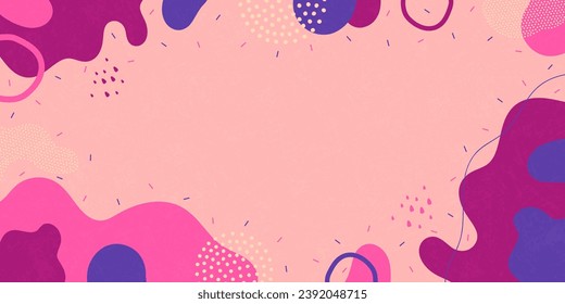 Antecedentes abstractos. Diseño de presentación de plantillas de ondas de color con línea de color y puntos.