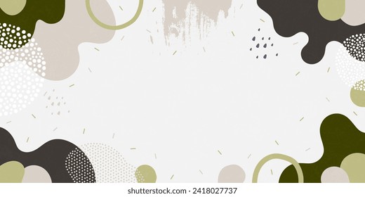 Abstract background. Color wave template presentation design with color line and dots.