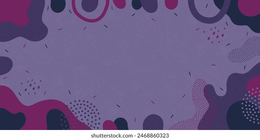 Abstract background. Color wave template presentation design with color line and dots.