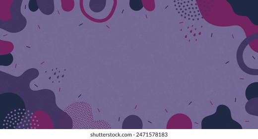 Abstract background. Color wave template presentation design with color line and dots.