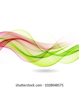 Abstract background with color waves