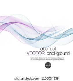 Abstract background with color waves