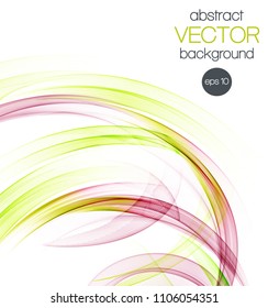 Abstract background with color waves