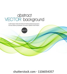 Abstract background with color waves