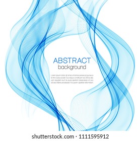 Abstract background with color waves