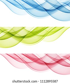 Abstract background with color waves