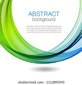 Abstract background with color waves