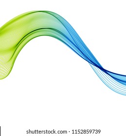 Abstract background with color waves